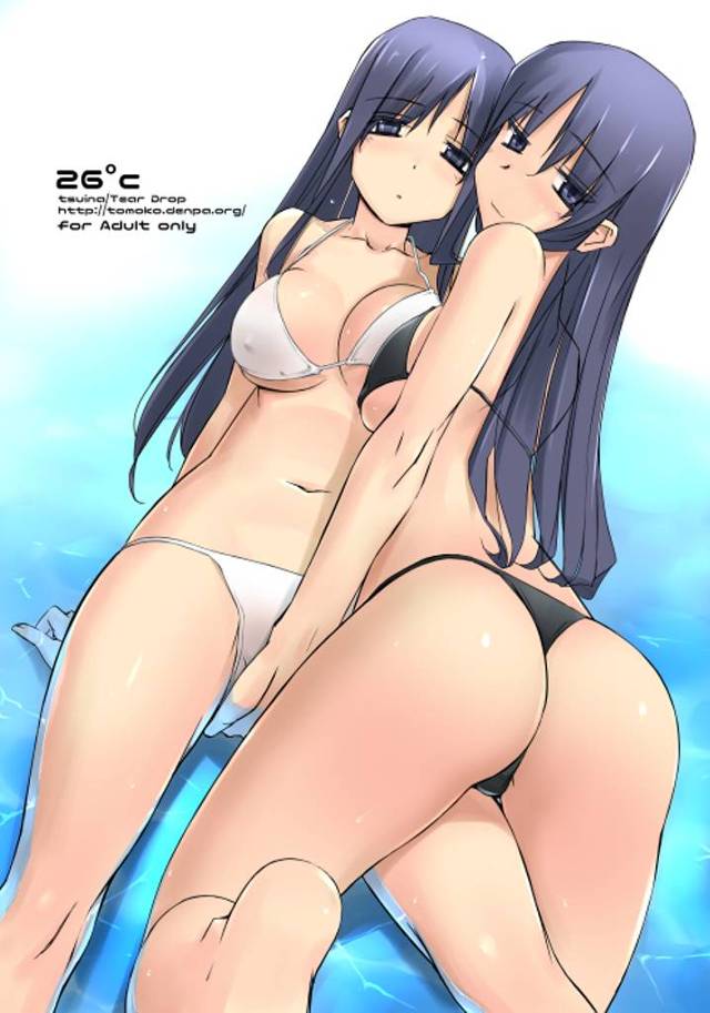 【ToHeart エロ同人】マイクロ水着の巨乳姉妹、綾香と芹香が３Ｐ乱交エッチしてセックス中出しされてるよｗ【無料 エロ漫画】