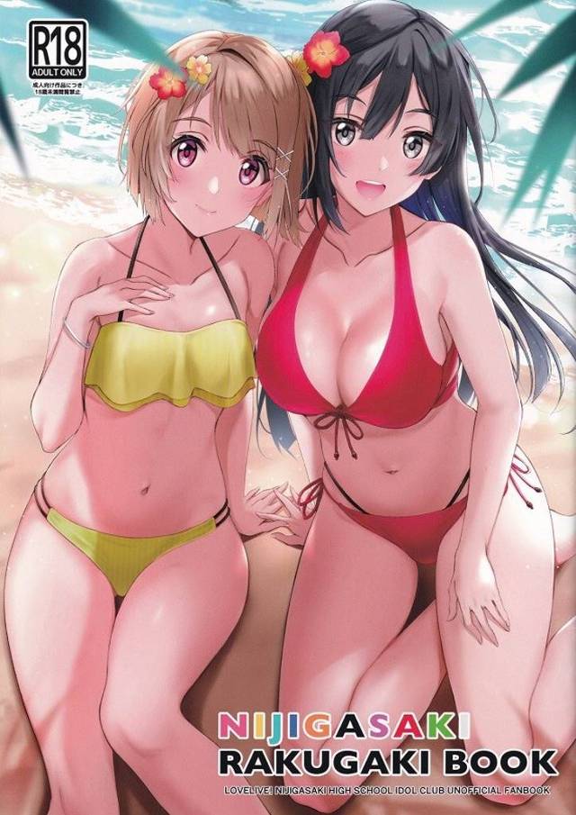 《ニジガク・百合レズ》中須かすみ、四つん這いで恥ずかしがるせつ菜先輩のマ●コとアナルをW責め！