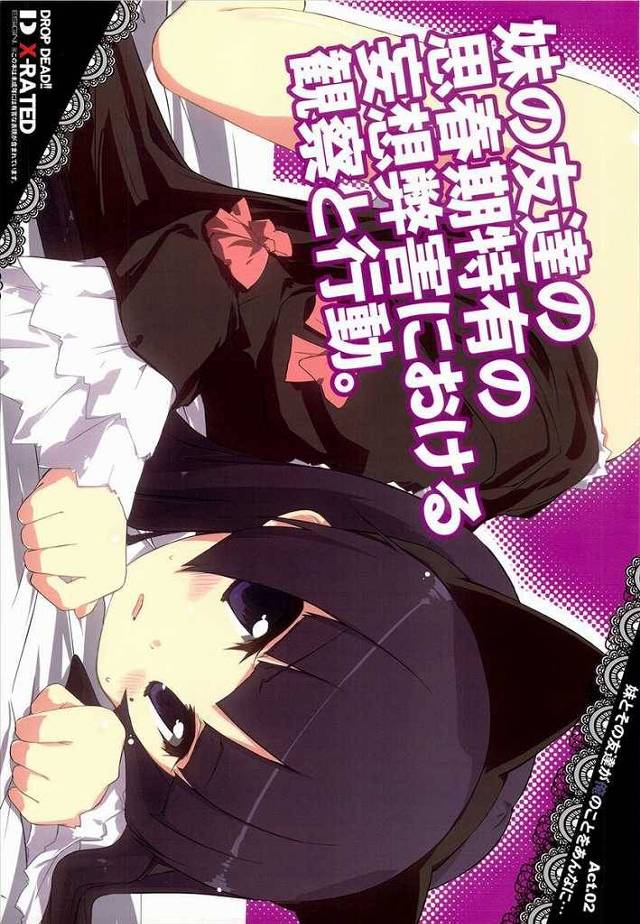 【俺妹 エロ同人】クロネコちゃんがオナニーで濡れたマンコにチンコいれて一つになる【無料 エロ漫画】