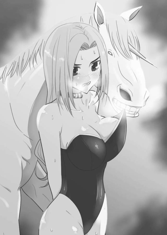 【エロ同人誌】女騎士が首輪を着けられて馬チンポで孕まされちゃうぞ！【無料 エロ漫画】