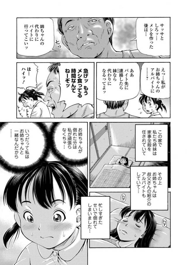 【エロ漫画】親戚の叔父に引き受けられたjsが性奴隷のような暮らしをさせられる【無料 エロ同人】