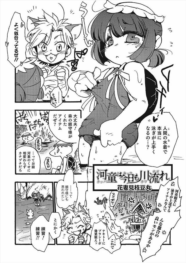 かわいい河童少年に泳ぎがうまくなるとうそをついてスク水を着せて泳ぎの練習をしてあげながらアナル処女を奪ったったｗｗｗｗｗｗ