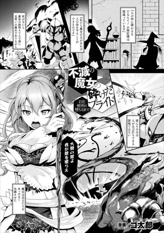 師匠に絶対に人間の世界には関わるなと言われていたのに魔法の力で戦争を治めてしまった魔女が、王様お抱えの魔術師に邪魔者扱いされ石化の呪いをかけられ不老不死で殺そうとしても死なないのでひたすら中出しレイプして壊してしまう!