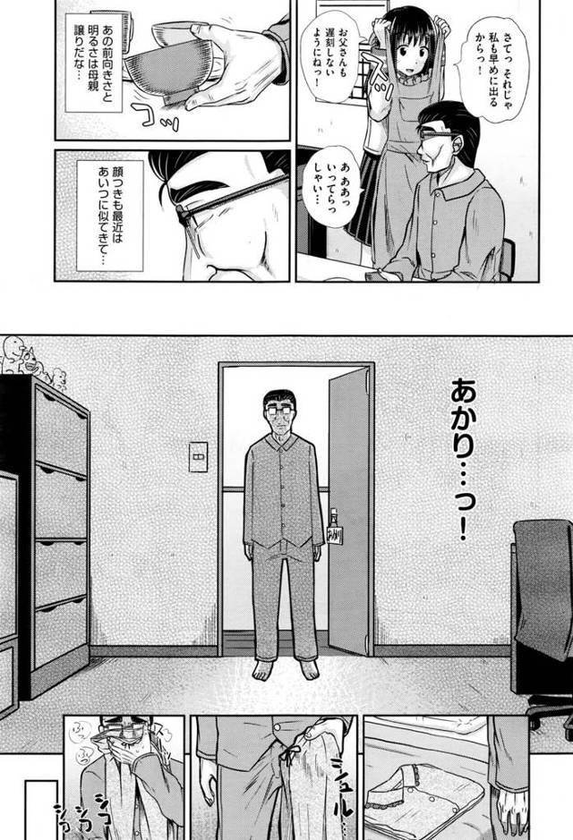 【エロ漫画】アパートで愛娘とお漏らしセックス！【無料 エロ同人】