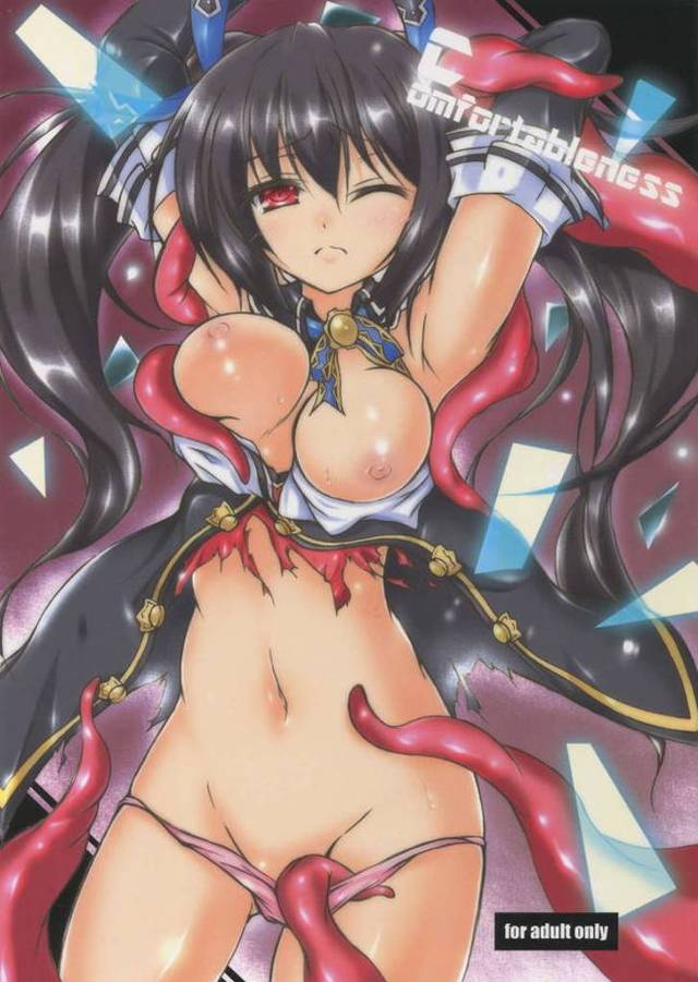 寝ている間にいつの間にか触手につかまりノワールとネプテューヌが二人して触手の快感に堕ちてしまう！【超次元ゲイム ネプテューヌ・エロ同人誌】