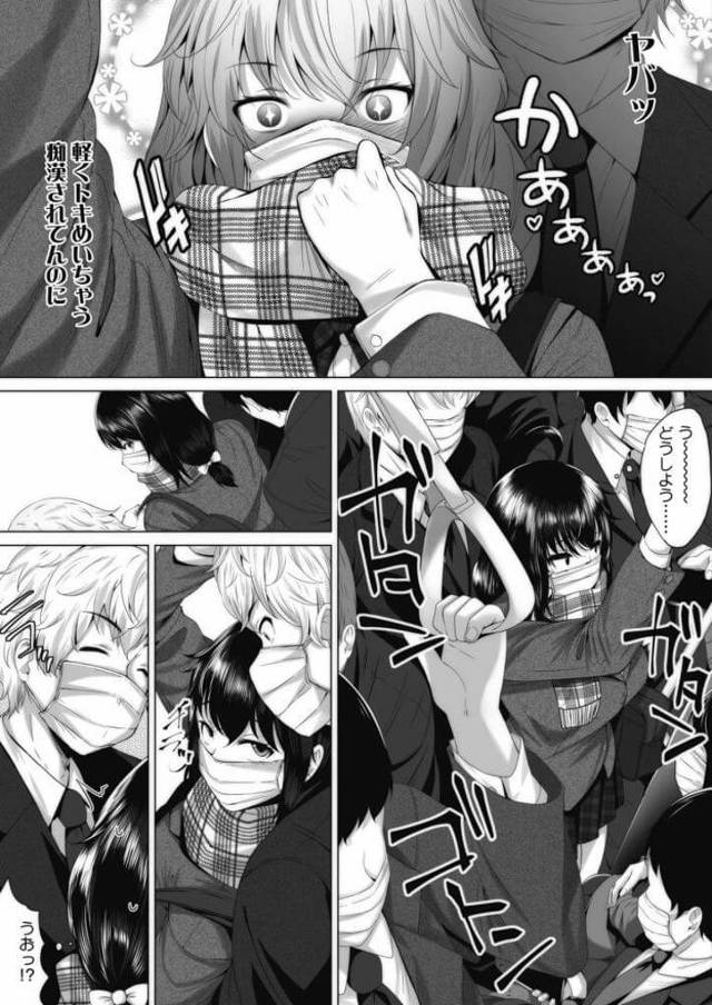 爆乳黒髪JKは、痴漢被害に遭い中出しセックス