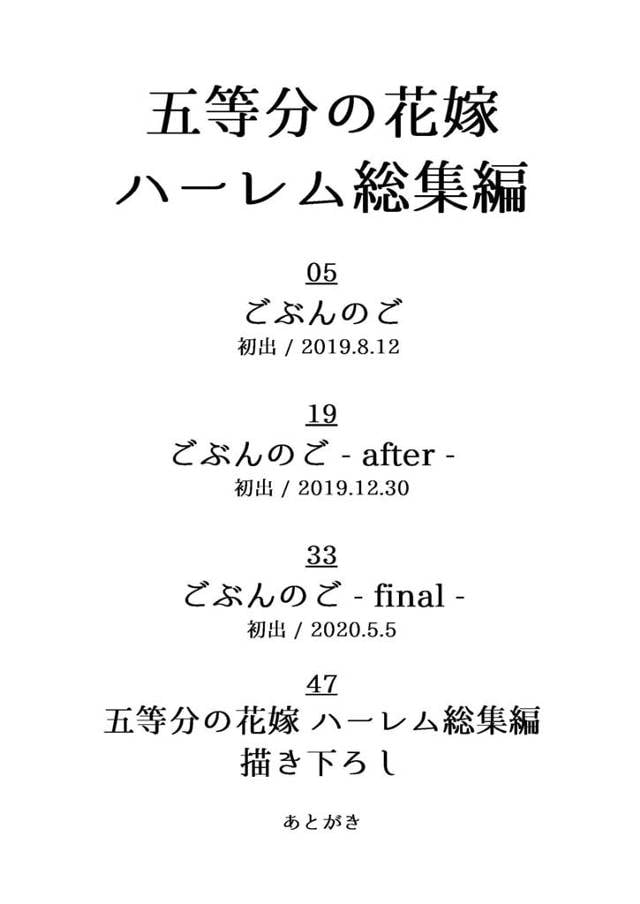 中野姉妹が着衣ハメセックス【五等分の花嫁】