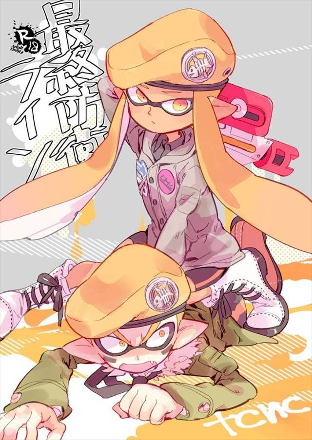 【スプラトゥーン】漫画版のアーミーとエフテンがイカすセックスします！半べそで泣きが入るアーミーをエフテンがイカせますよ！