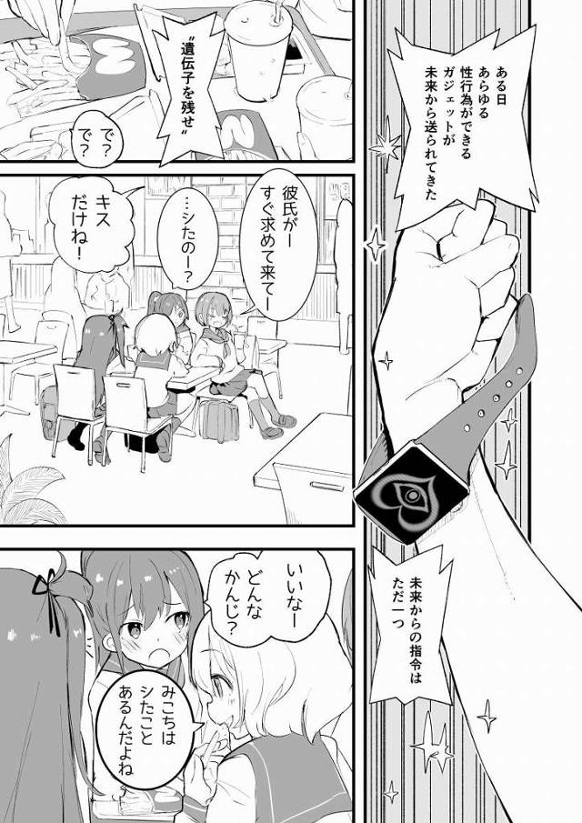 【ロリ同人】ある日あらゆる性行為ができるガジェットが未来から送られてきた…未来からの指令はただ一つ”遺伝子を残せ”「催眠子作りセックス/女子中学生13歳」