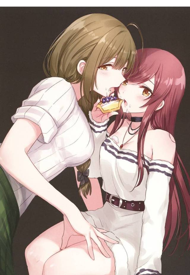 速水奏と鷺沢文香のレズシーンが見られるフルカラーのイラスト集【カケラアツメ。 後半】
