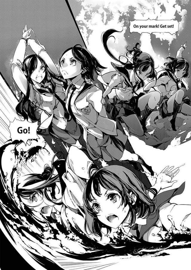 特殊潜水部隊の隊員養成学校で巨乳爆乳制服セーラー服女子校生JKが…