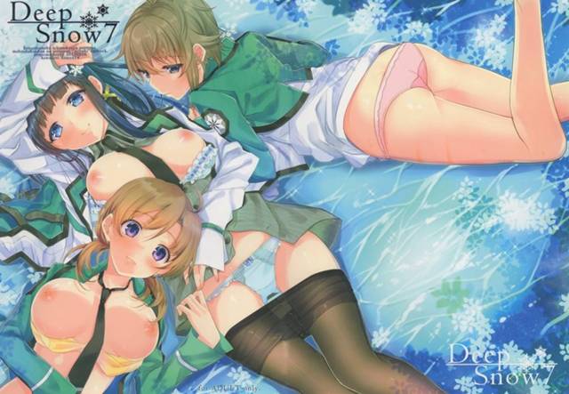 【魔法科高校の劣等生】雫「達也さん。ほのかにも挿れてあげて」ほのか「ふぇっ！？」達也が目隠しされて深雪と雫とほのかと混浴させられてハーレム4P！【エロ漫画同人誌】