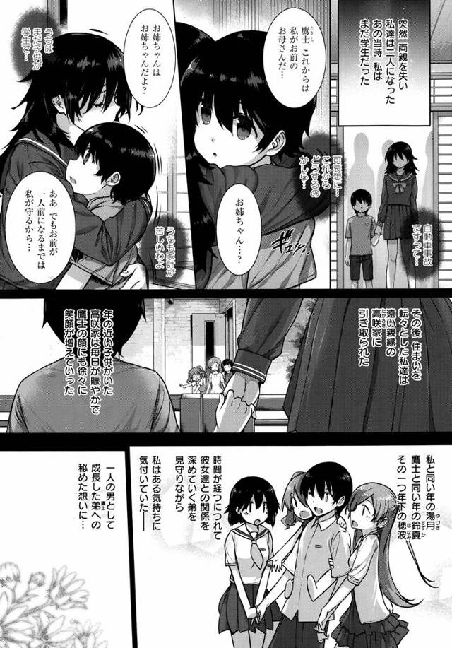 幼いころ両親を交通事故でなくし弟と二人で苦労して生きてきた姉。そしていつのまにか弟を愛していることにきづく。久しぶりの二人きりの旅行で酔っ払った姉が弟を混浴に誘う！お姉ちゃんは女としてお前が好きだ…。衝撃の告白だったが姉を受け入れる弟！！