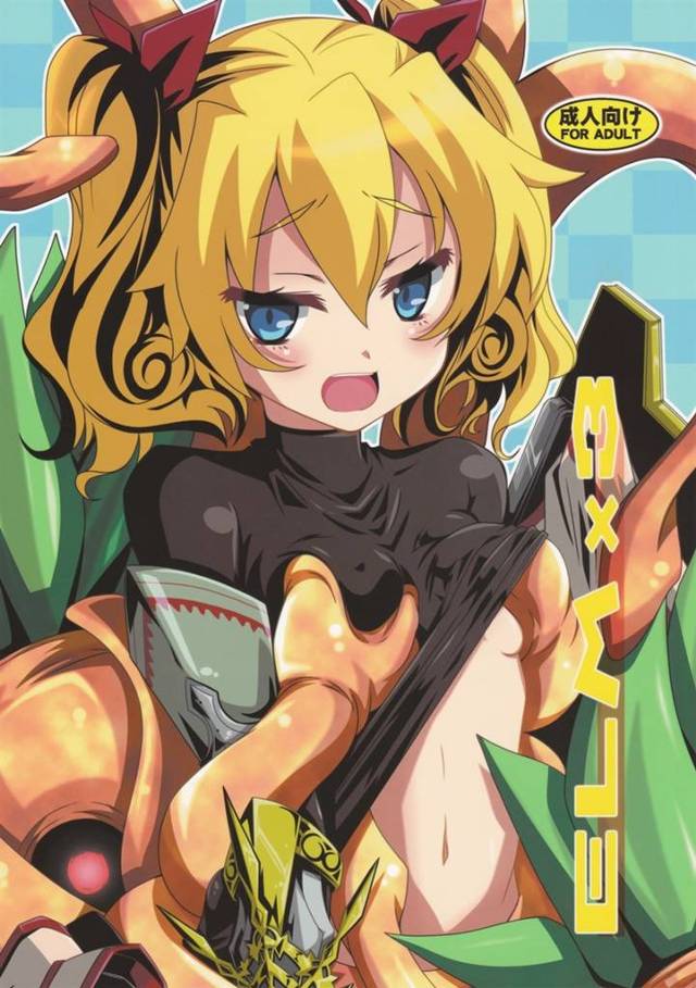 世界樹の迷宮4のフォートレスが触手陵辱されマンコに砲剣の機関部ブチ込まれる！【エロ漫画同人誌】