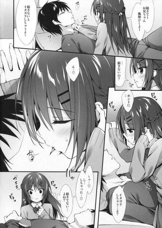【エロ漫画】ずっと好きだった兄にキスして思い切ってハメてもらうw【無料 エロ同人誌】