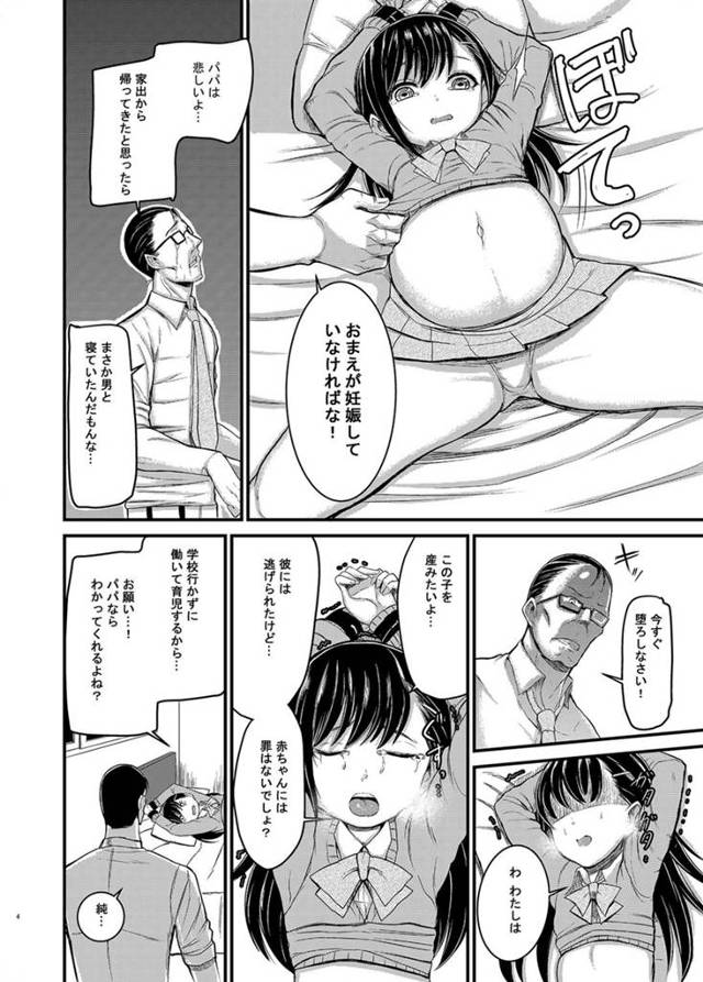 【エロ漫画】娘を拘束してハメ続けて妊娠しているか確認する鬼畜親ｗｗｗｗ【無料 エロ同人誌】