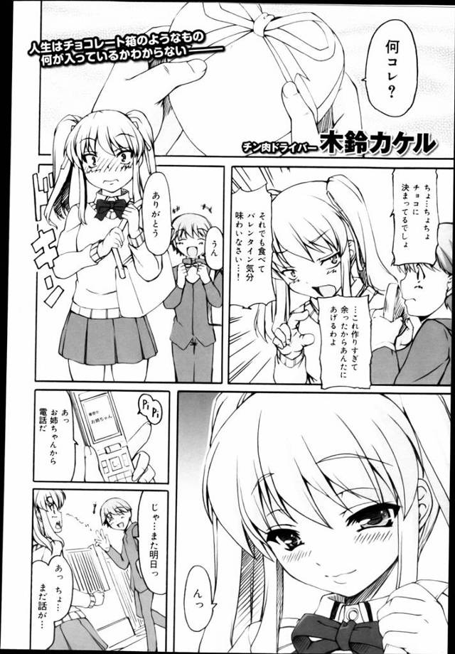 バレンタインデーに女の子にチョコを貰った弟に激しく嫉妬するヤンデレ姉。なんでお姉ちゃんの気持ち分かってくれないの？お仕置きが必要ね。姉弟なのにこんなことおかしいよぉ！じゃあおあずけね。え？