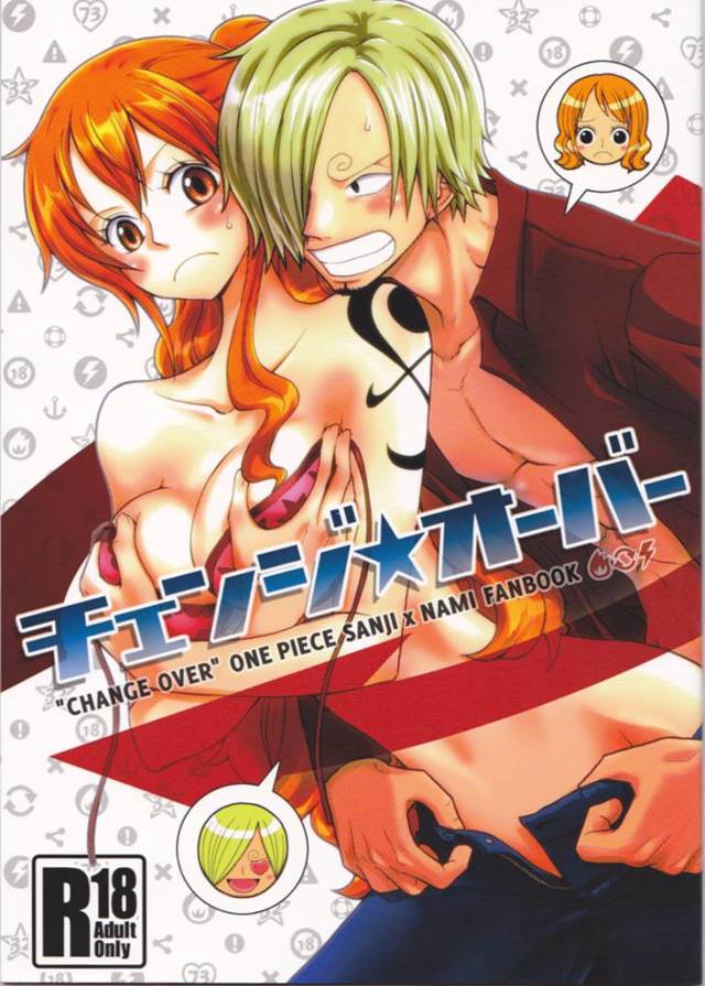 【ONE PIECE エロ同人】巨乳のナミとサンジの身体が入れ替わっちゃって一緒に寝ることになったら・・・【無料 エロ漫…