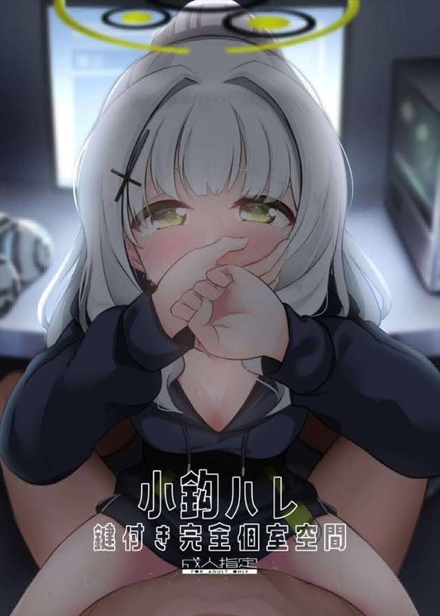 ≪ブルアカ≫ ここはネットカフェの個室です。ハレと先生がイチャついています。ハレが「声出ちゃうから激しくしないでね」と言いますが…先生は腰が止まらない♪